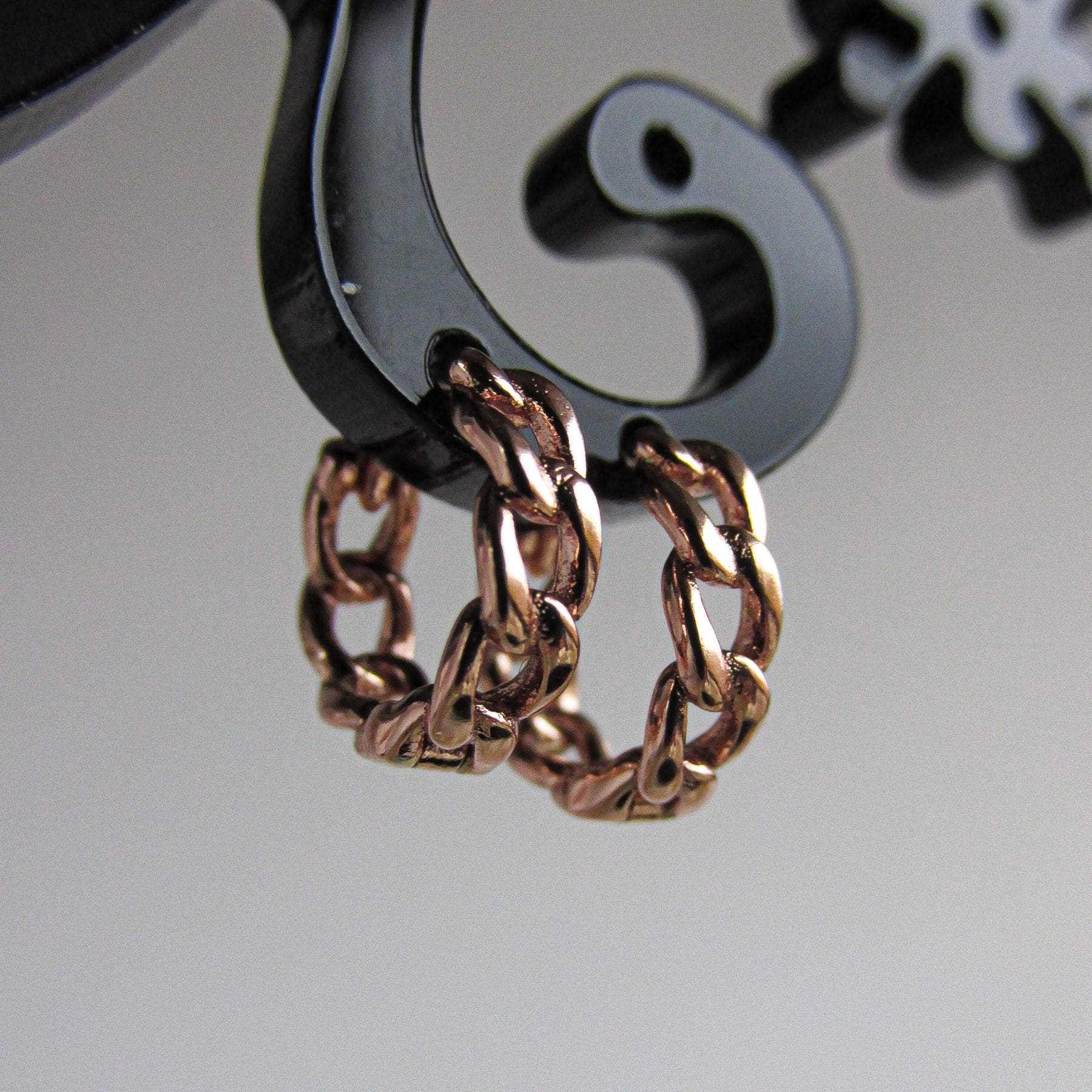 Aros - Argolla Pequeña Cadena - JOYAS CARATI