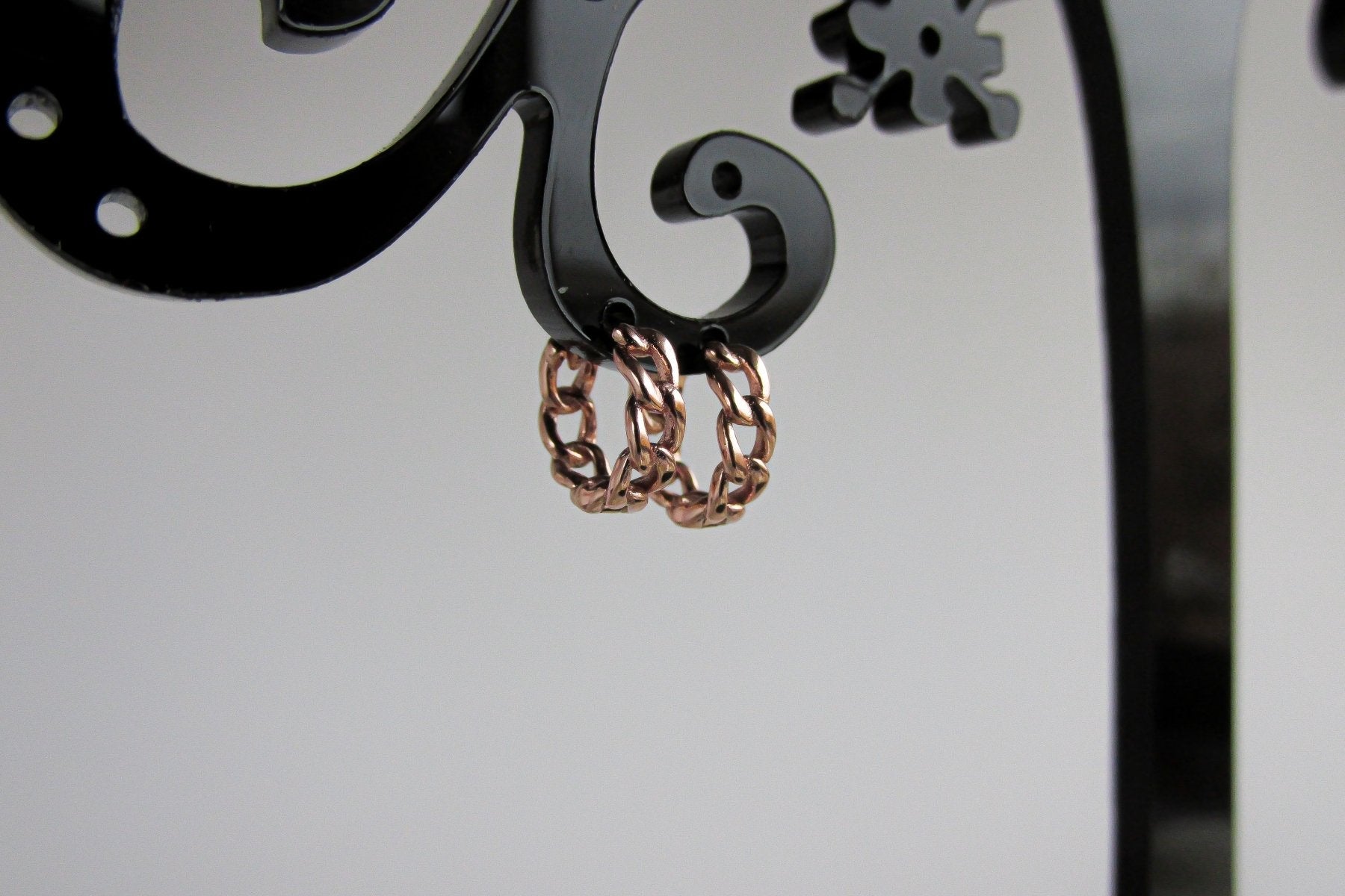 Aros - Argolla Pequeña Cadena - JOYAS CARATI