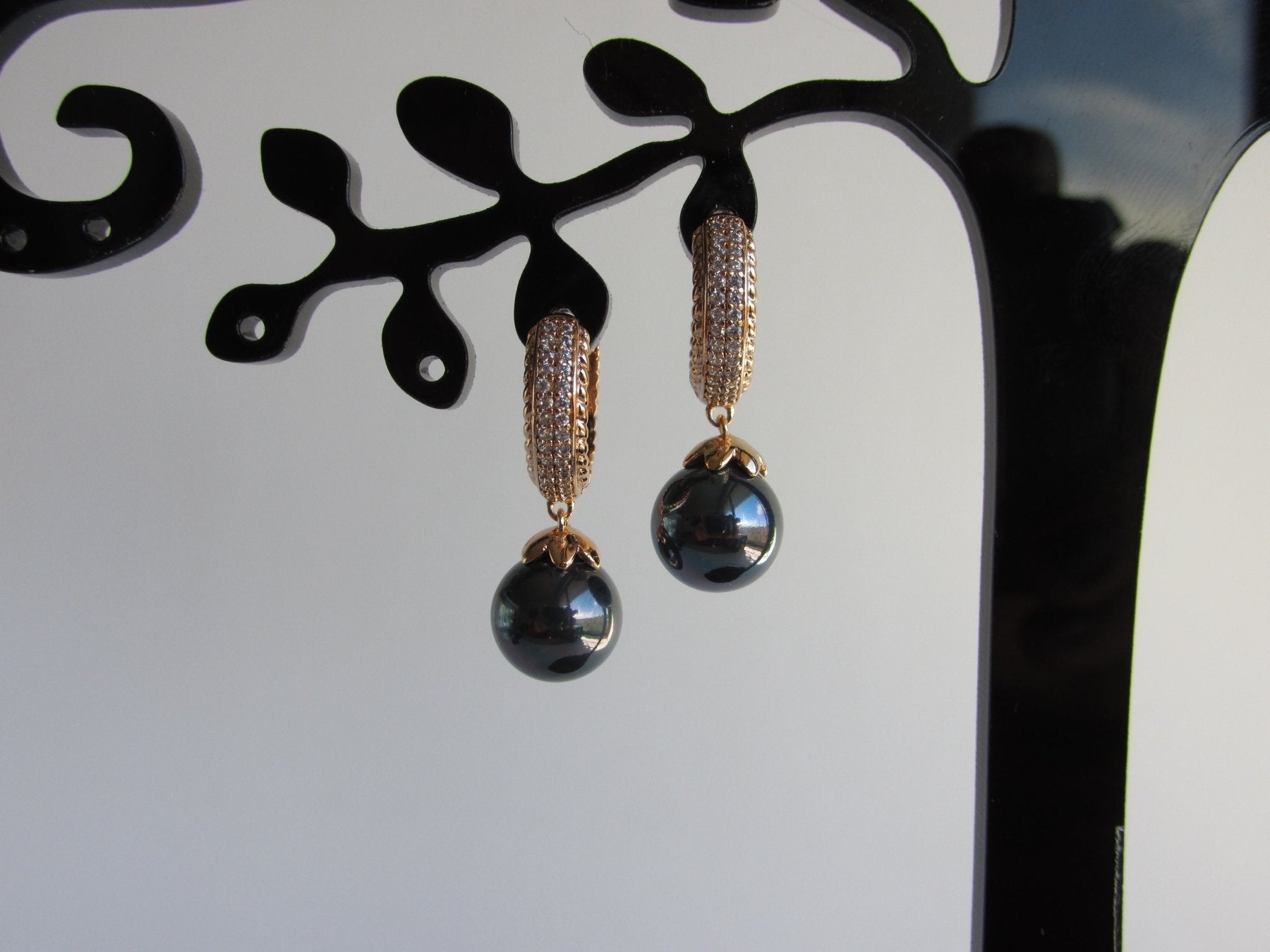 Aros - Argolla Perla Colgante - JOYAS CARATI