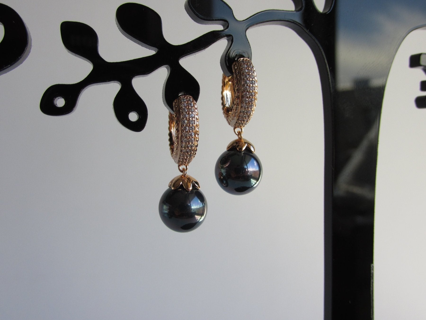 Aros - Argolla Perla Colgante - JOYAS CARATI