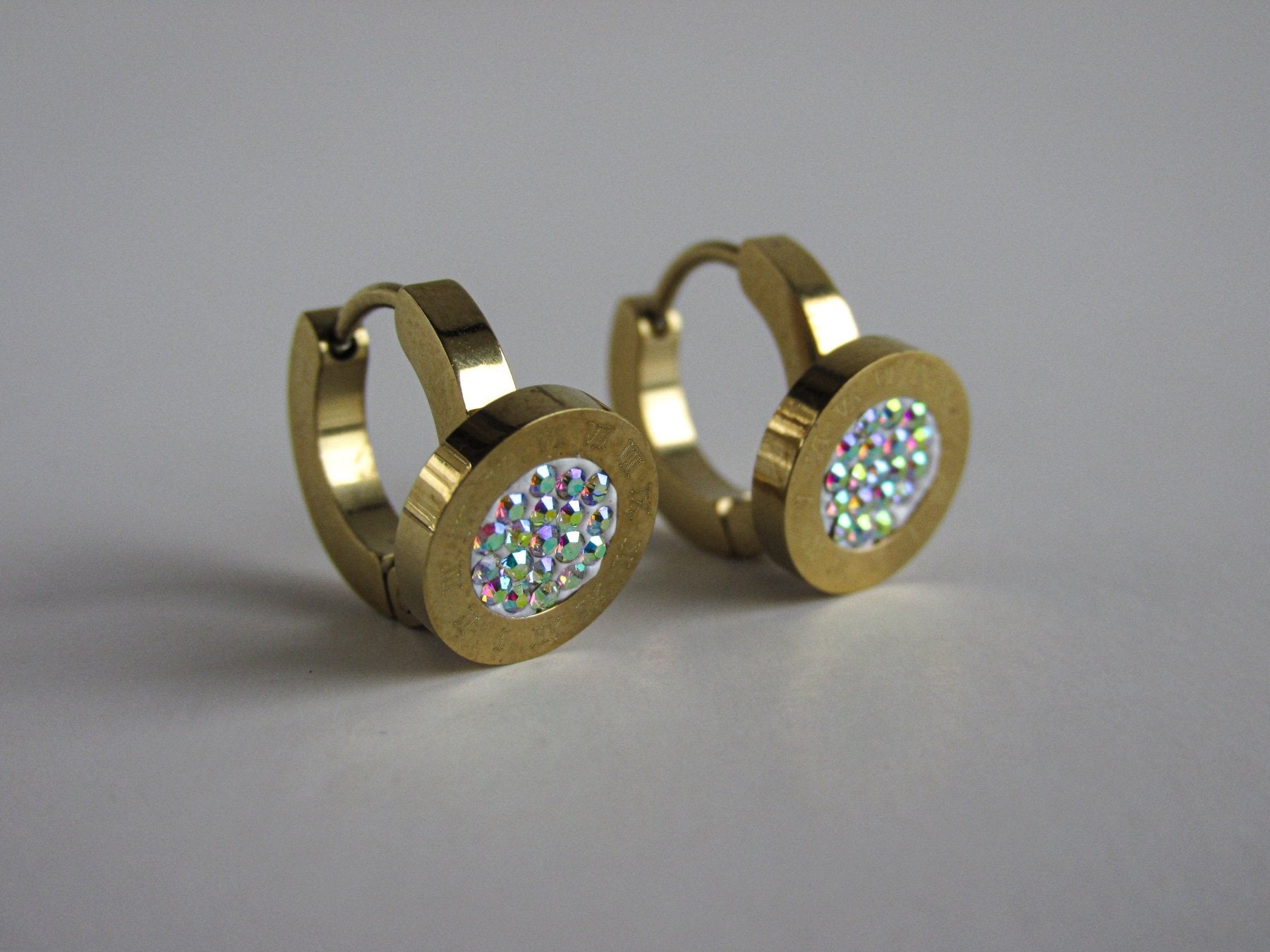 Aros - Argollas Clicker Doradas - JOYAS CARATI
