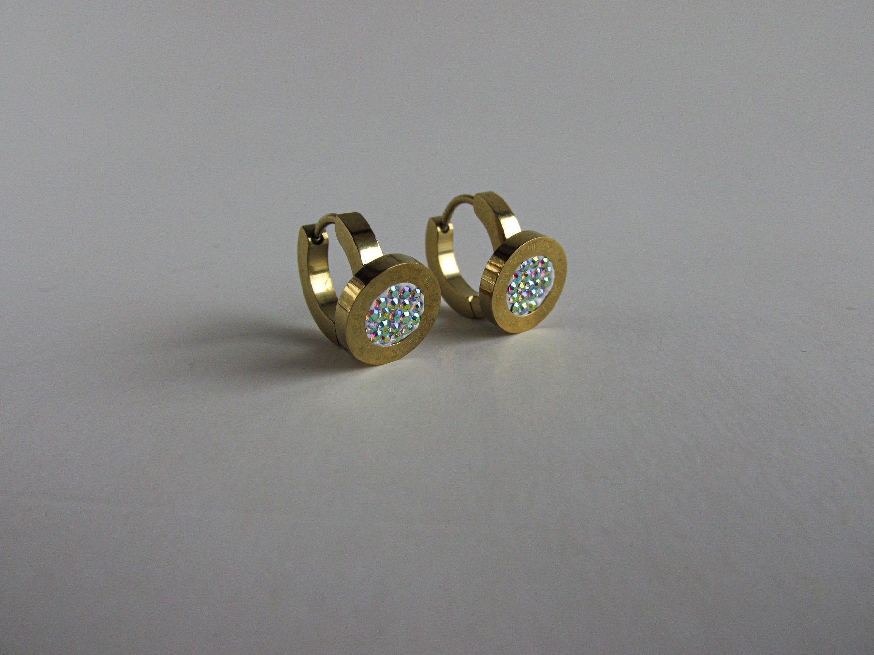 Aros - Argollas Clicker Doradas - JOYAS CARATI