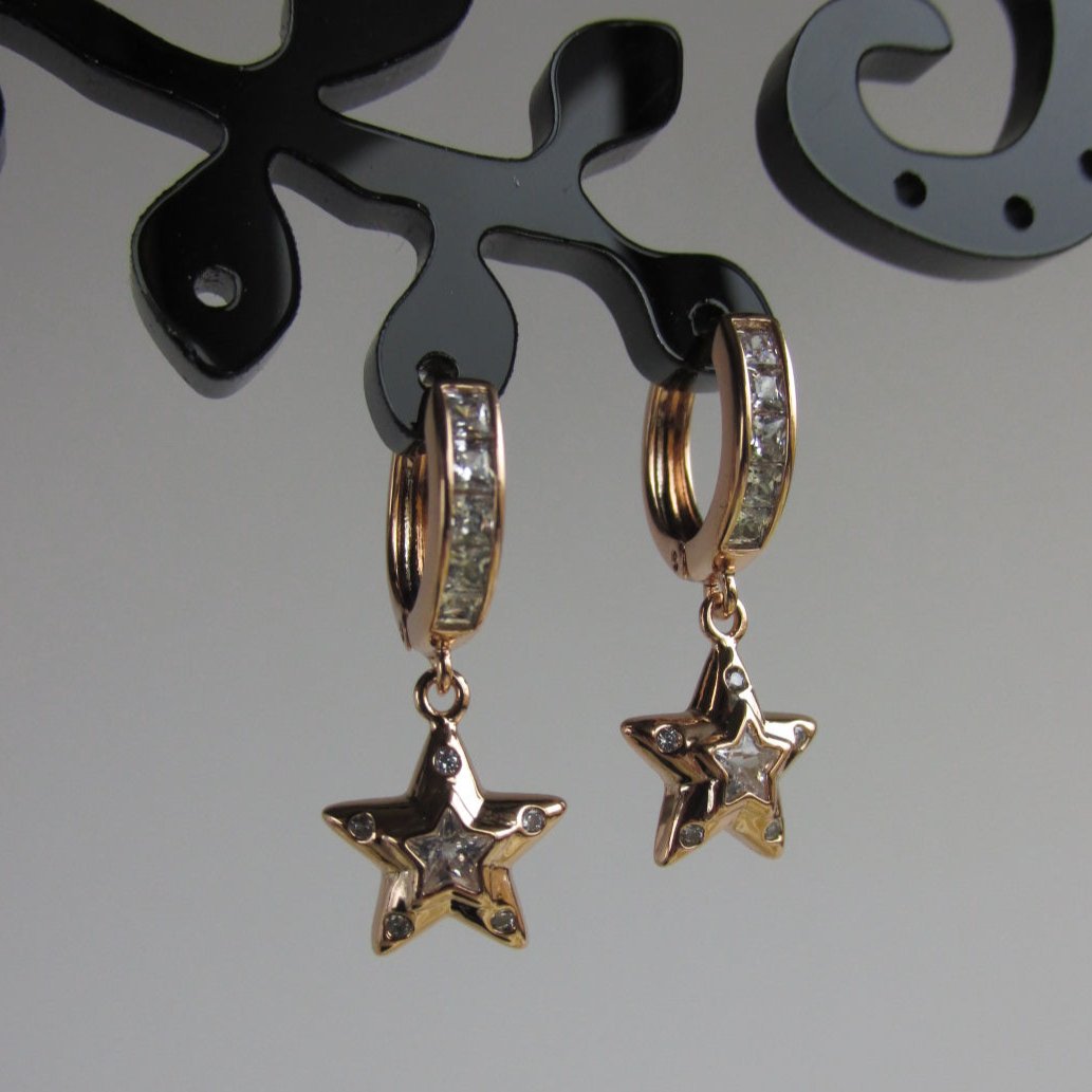 Aros - Aro Colgante Estrella - JOYAS CARATI