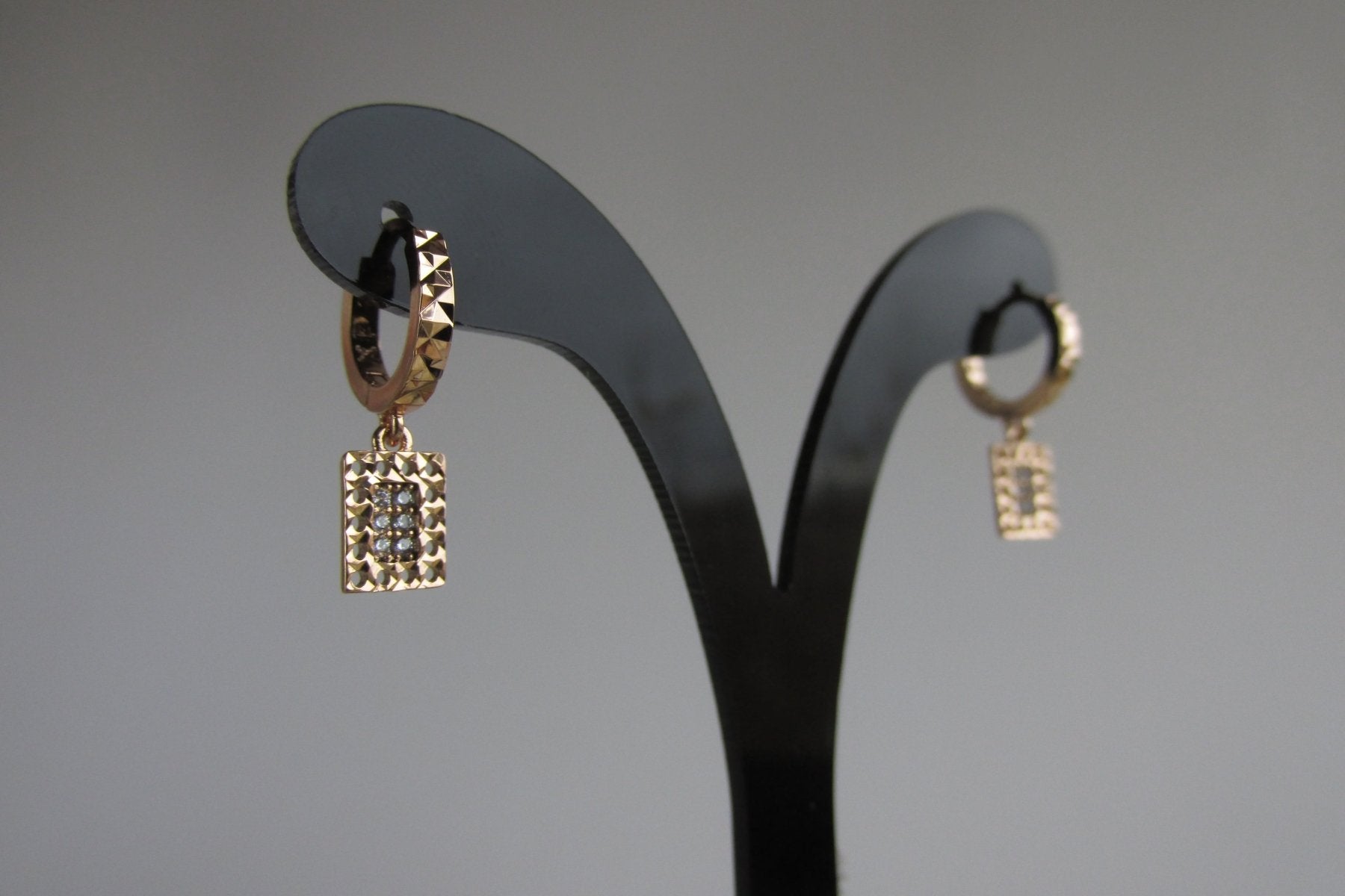 Aros - Aro Colgante Texturizado - JOYAS CARATI