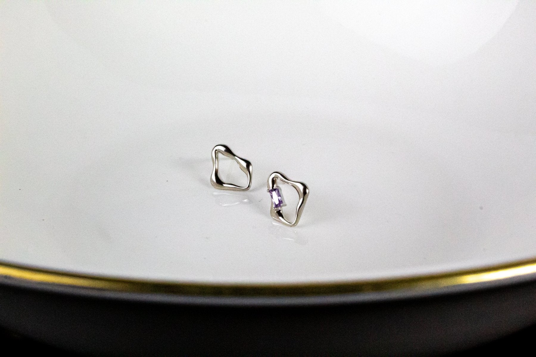 Aros - Aro orgánico violeta - JOYAS CARATI
