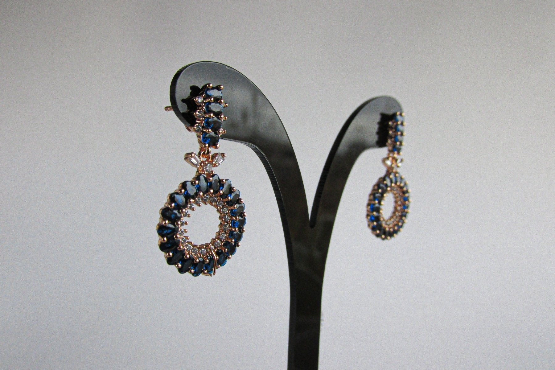 Aros - Aro Pendiente Azul - JOYAS CARATI