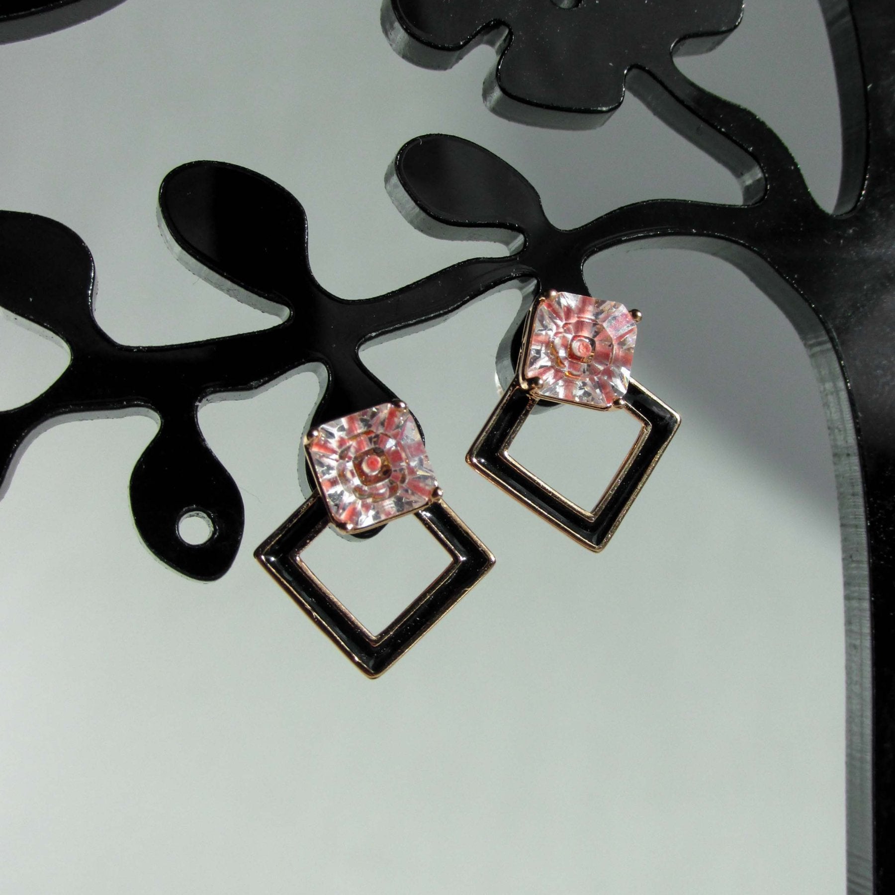 Aros - Aro Rombo Rose - JOYAS CARATI