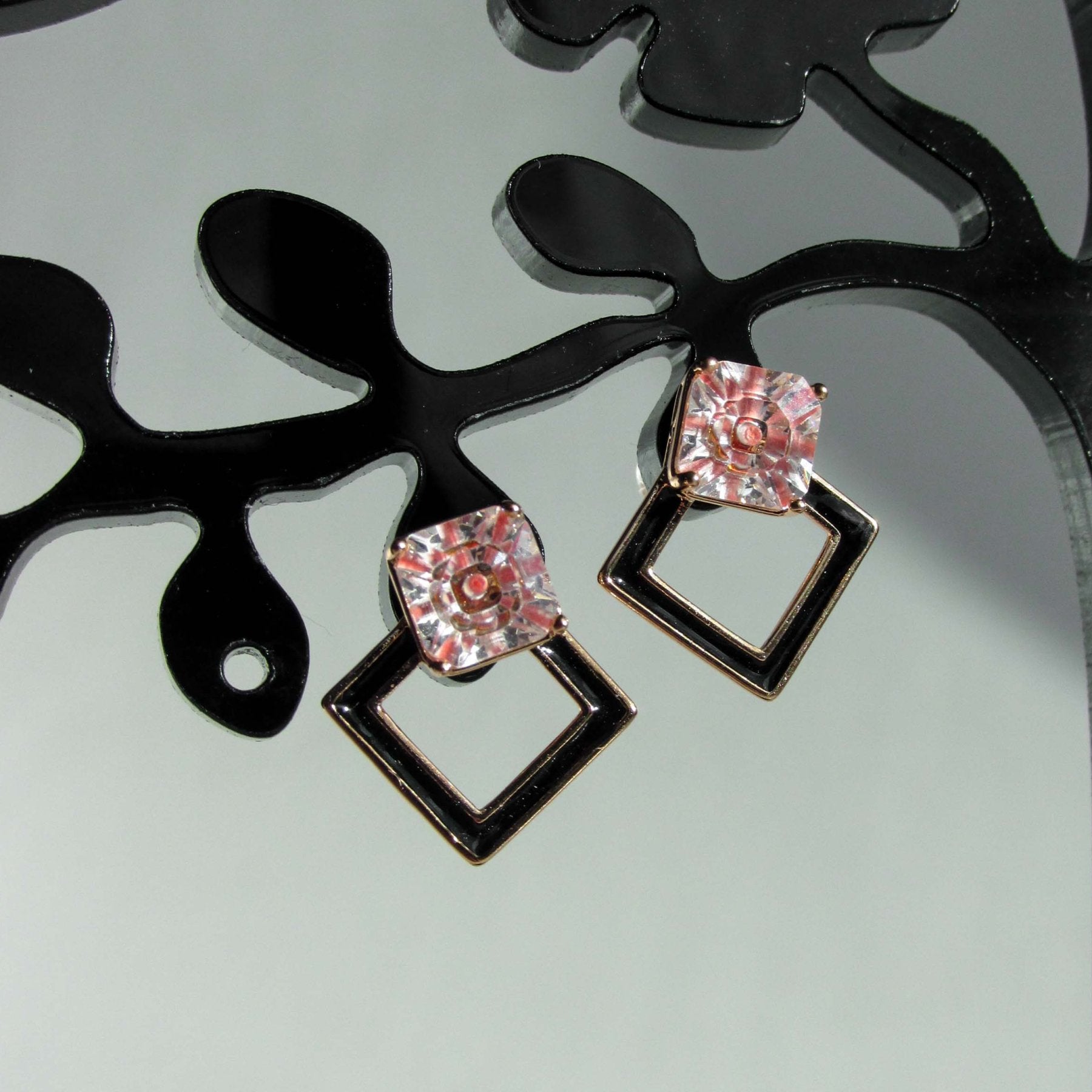 Aros - Aro Rombo Rose - JOYAS CARATI