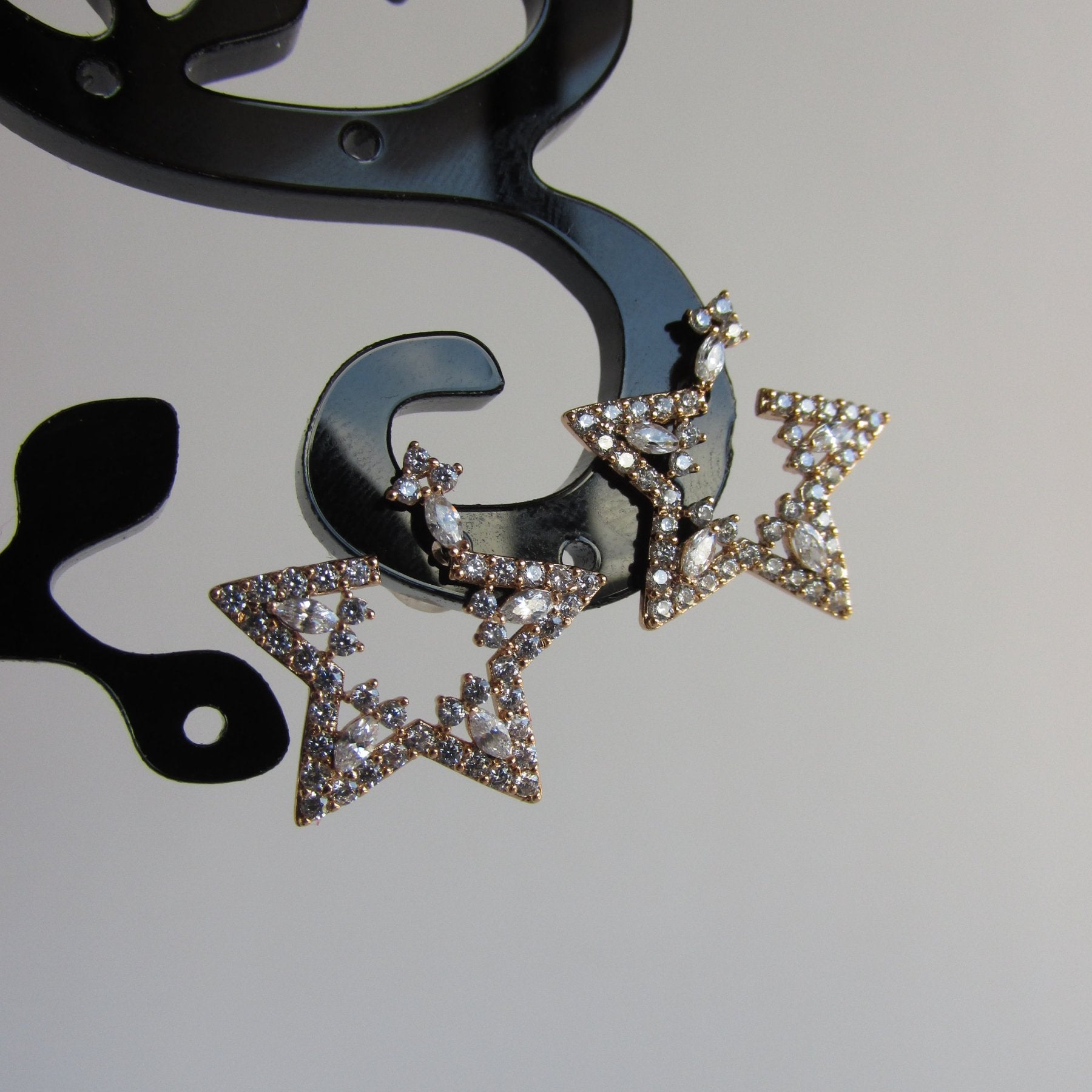 Aros - Aros Estrella Zirconia - JOYAS CARATI