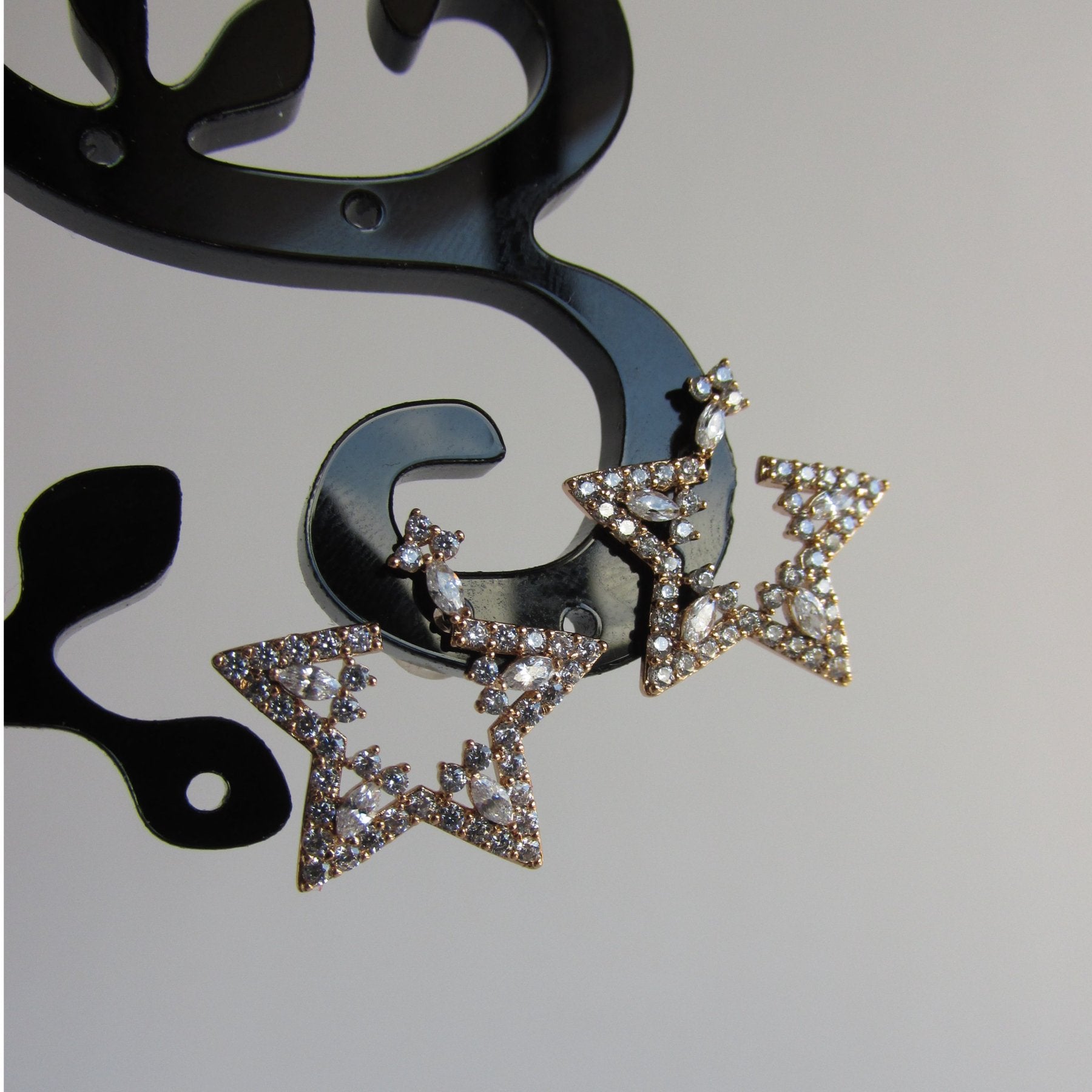 Aros - Aros Estrella Zirconia - JOYAS CARATI