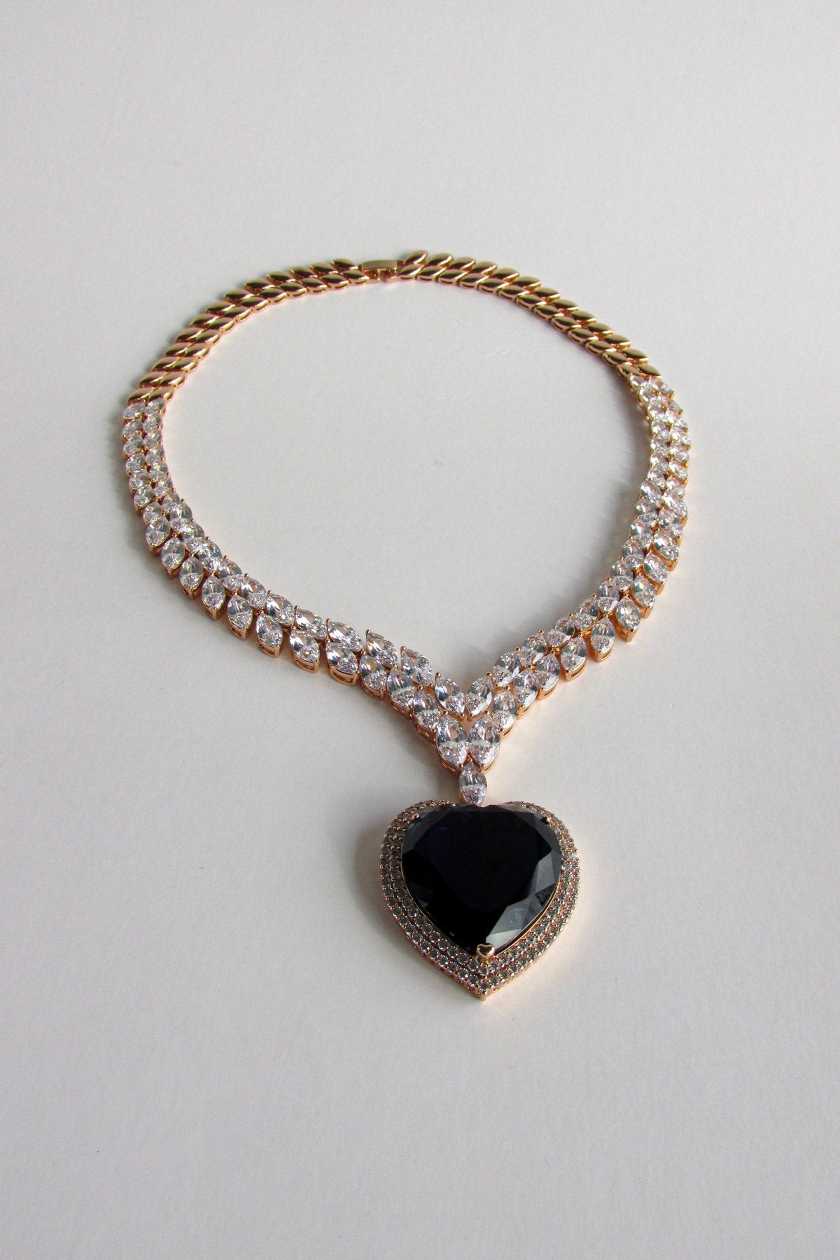 Cadena - Cadena Full Zirconia Corazón - JOYAS CARATI