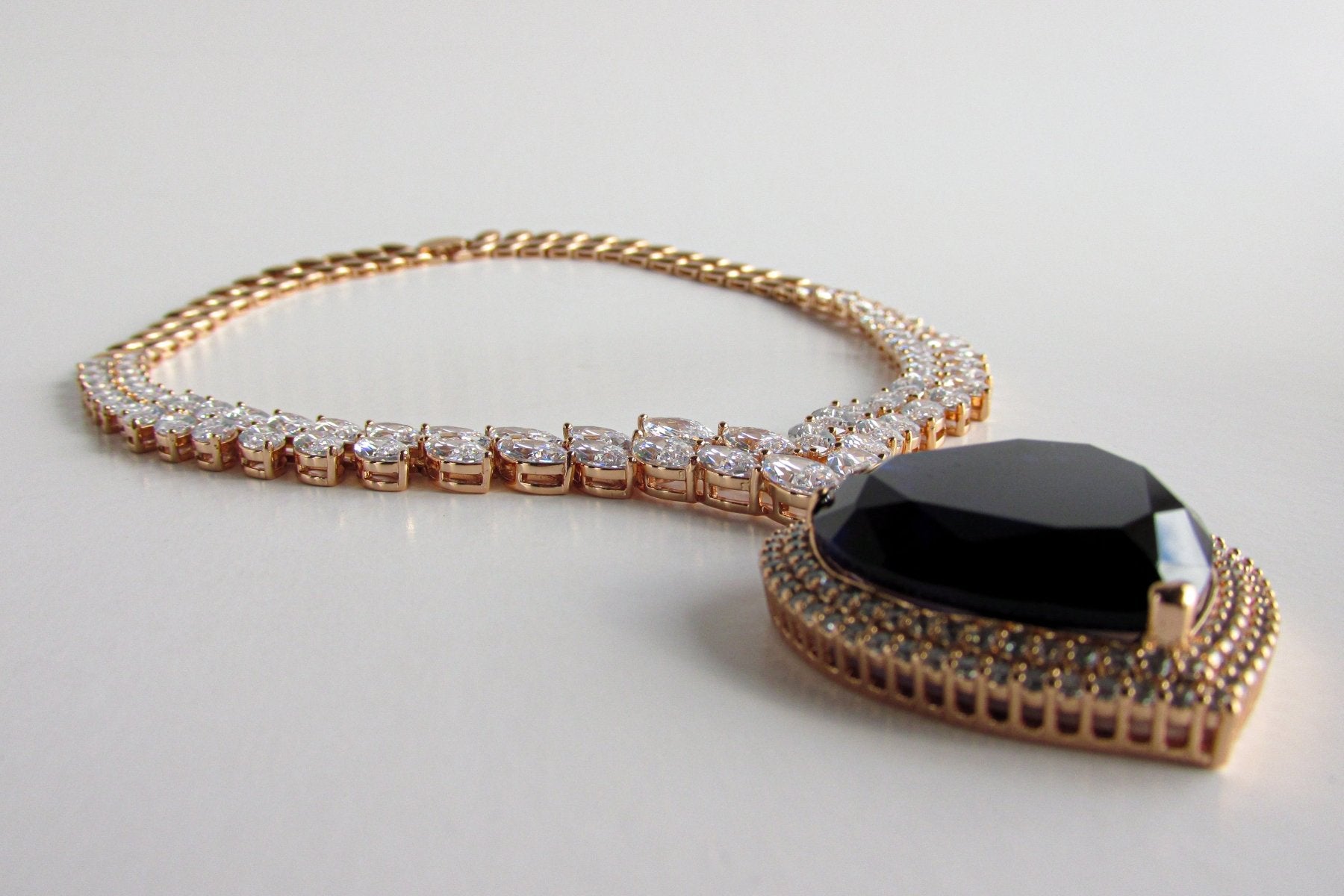 Cadena - Cadena Full Zirconia Corazón - JOYAS CARATI