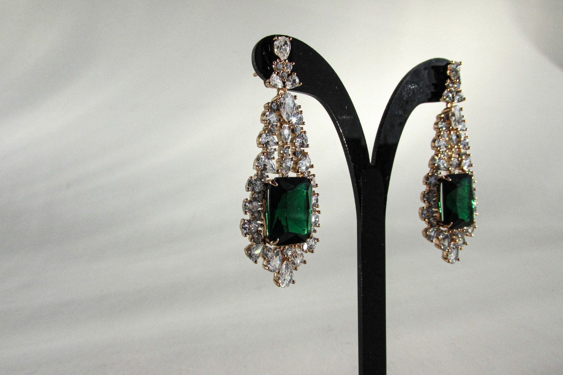 Pendiente Zirconia Esmeralda - JOYAS CARATIArosR5721950