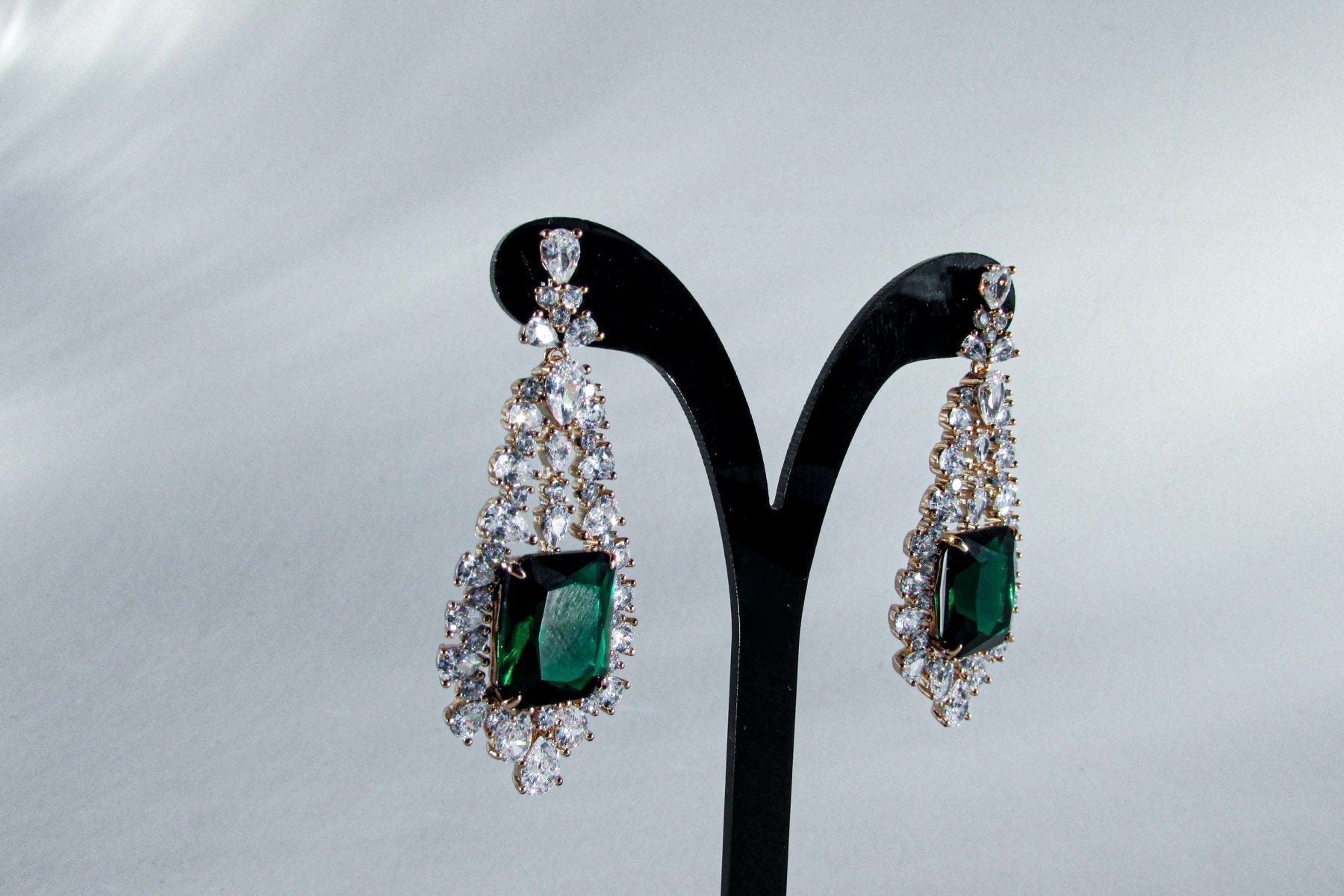 Pendiente Zirconia Esmeralda - JOYAS CARATIArosR5721950