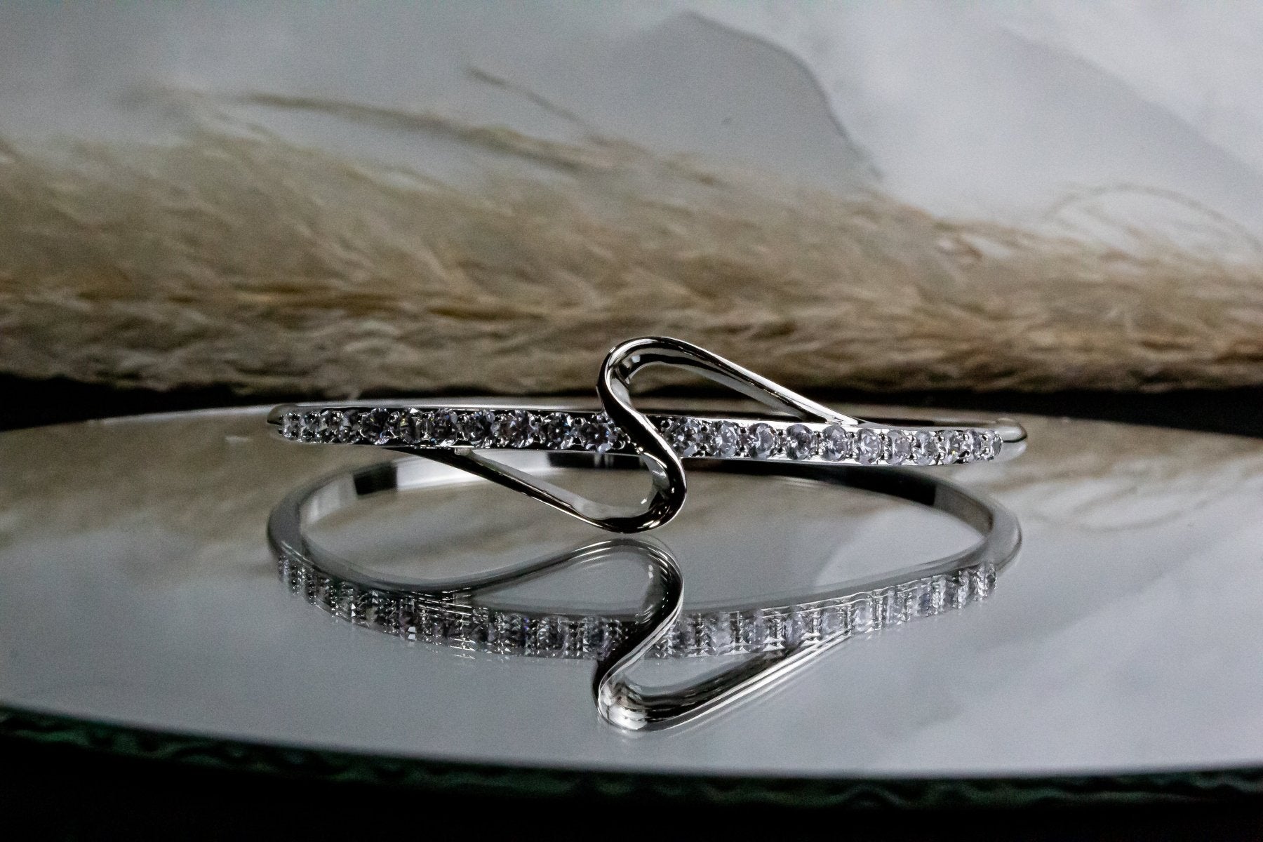 Pulsera Plateada Onda - JOYAS CARATIPulseraA8816848