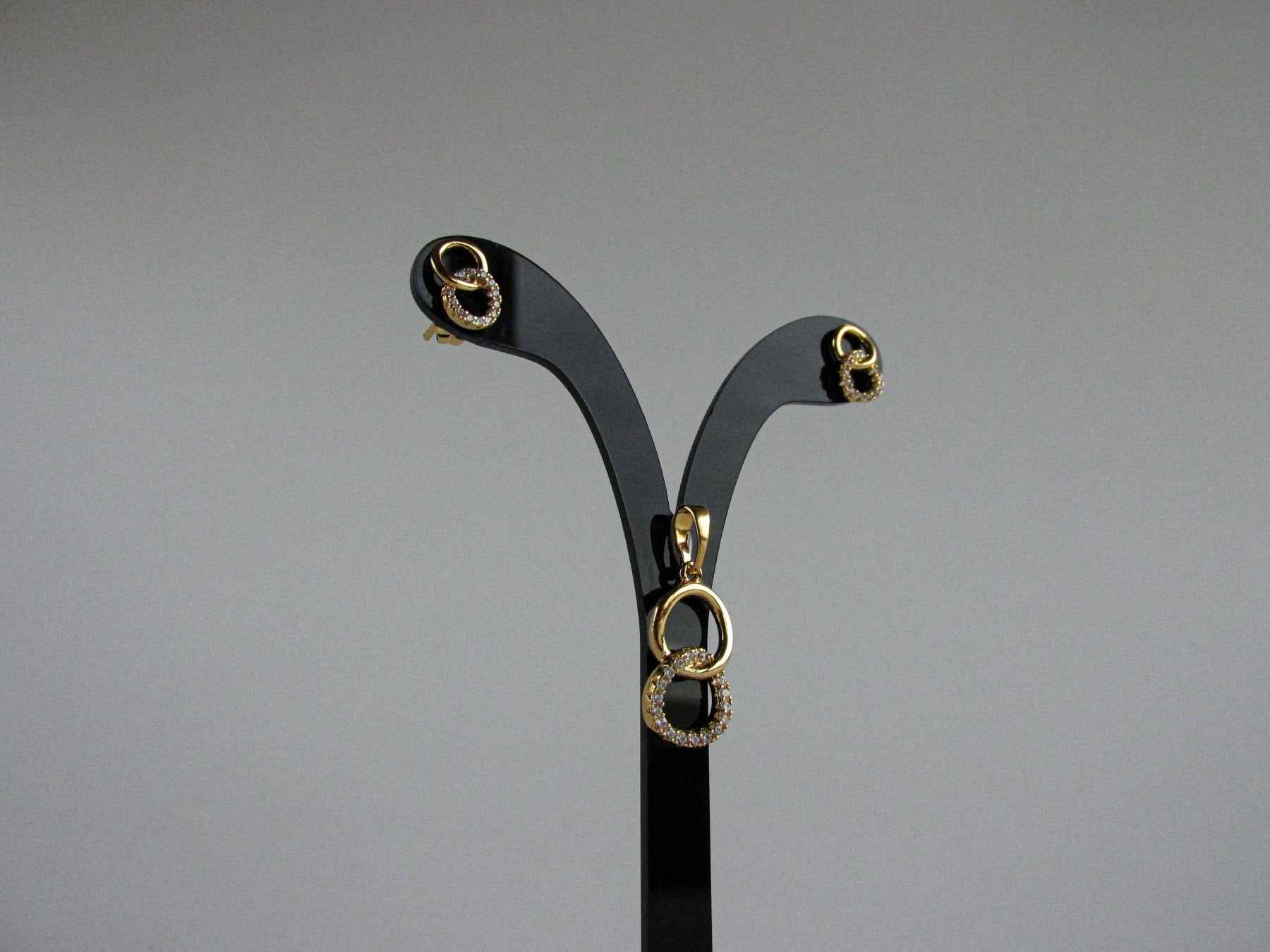 Set Aros + Colgantes Dorados - JOYAS CARATISetsBX672991