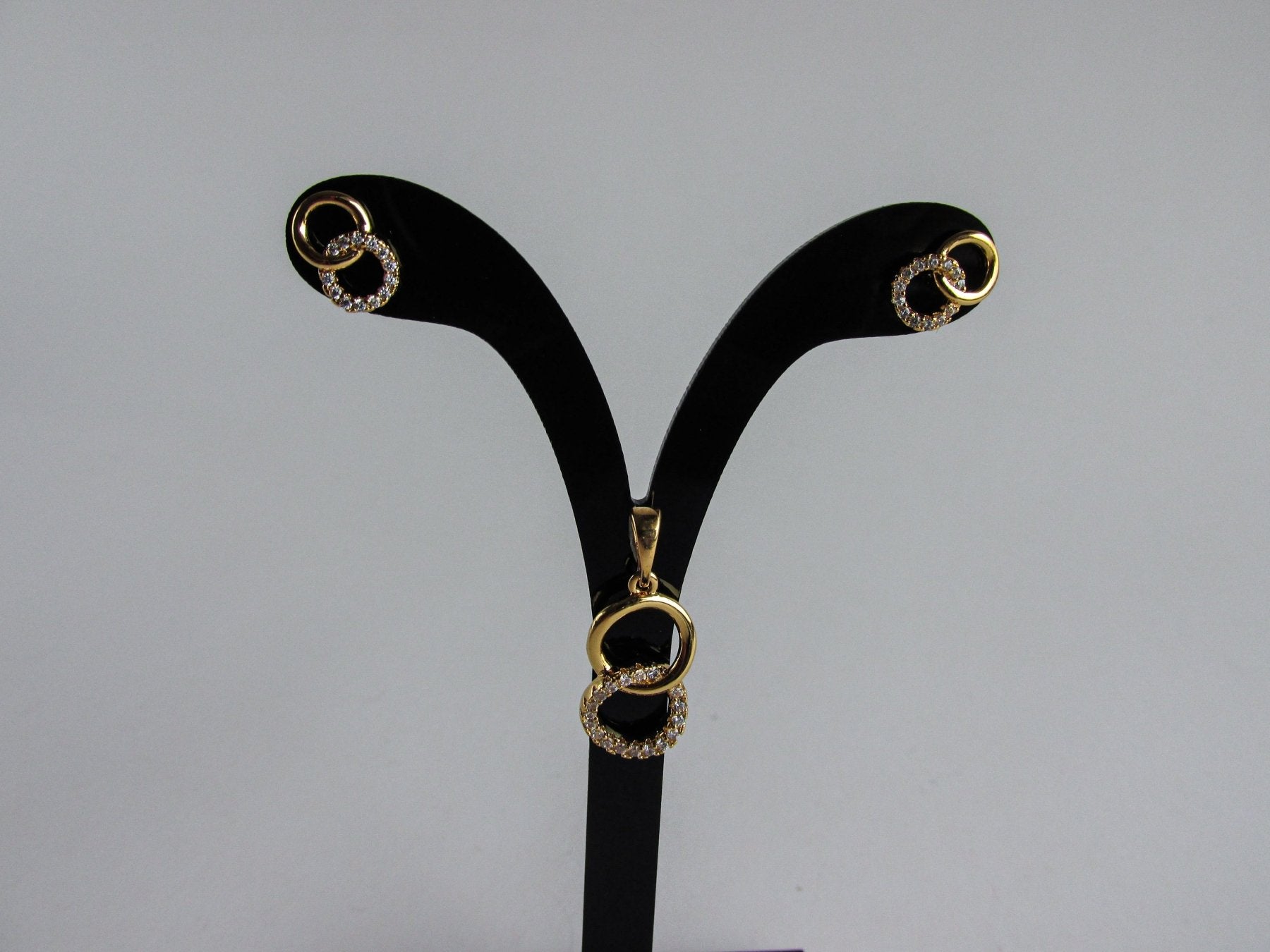 Set Aros + Colgantes Dorados - JOYAS CARATISetsBX672991