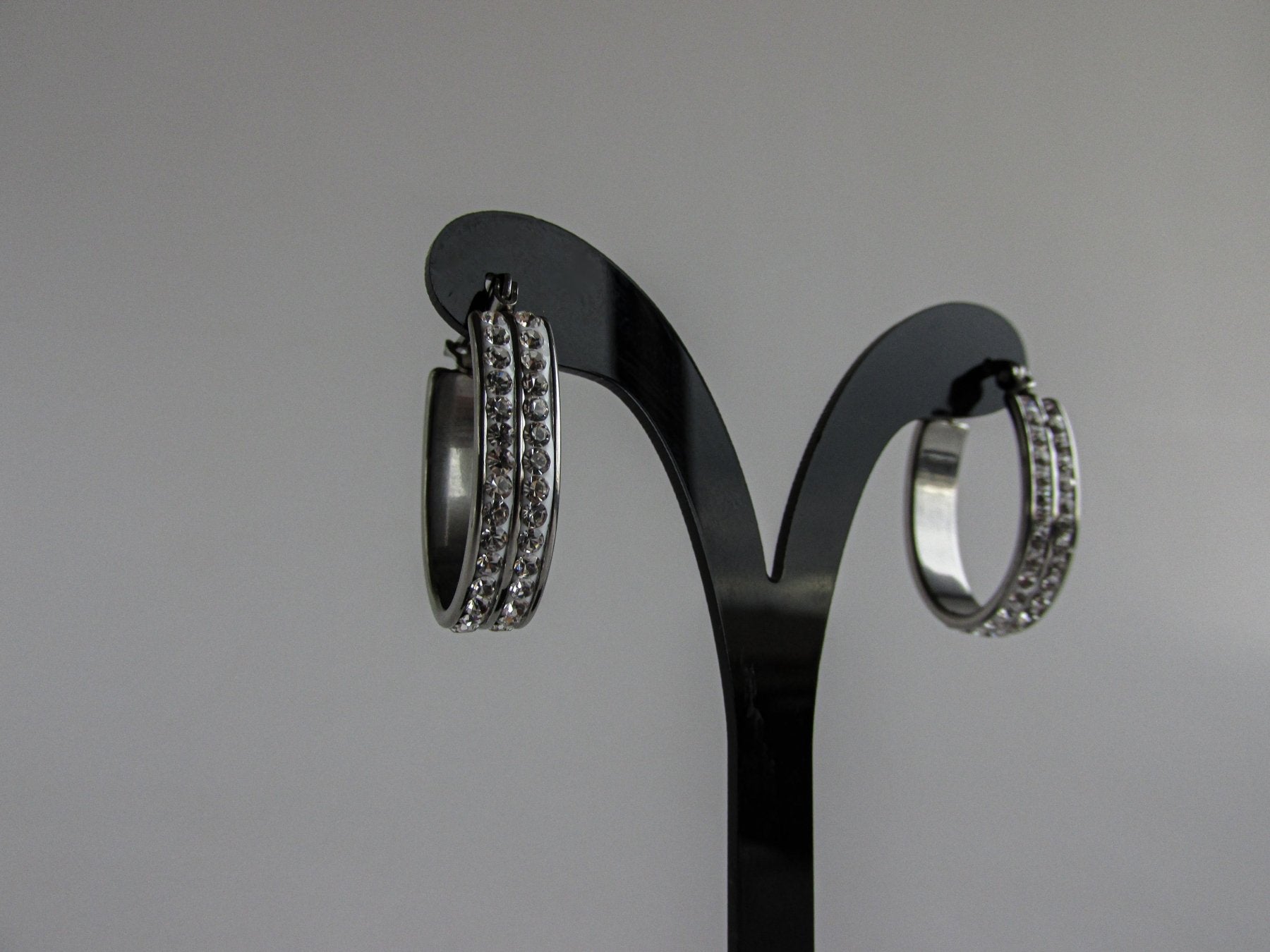 Aros - Argolla Ovalada Zirconia - JOYAS CARATI