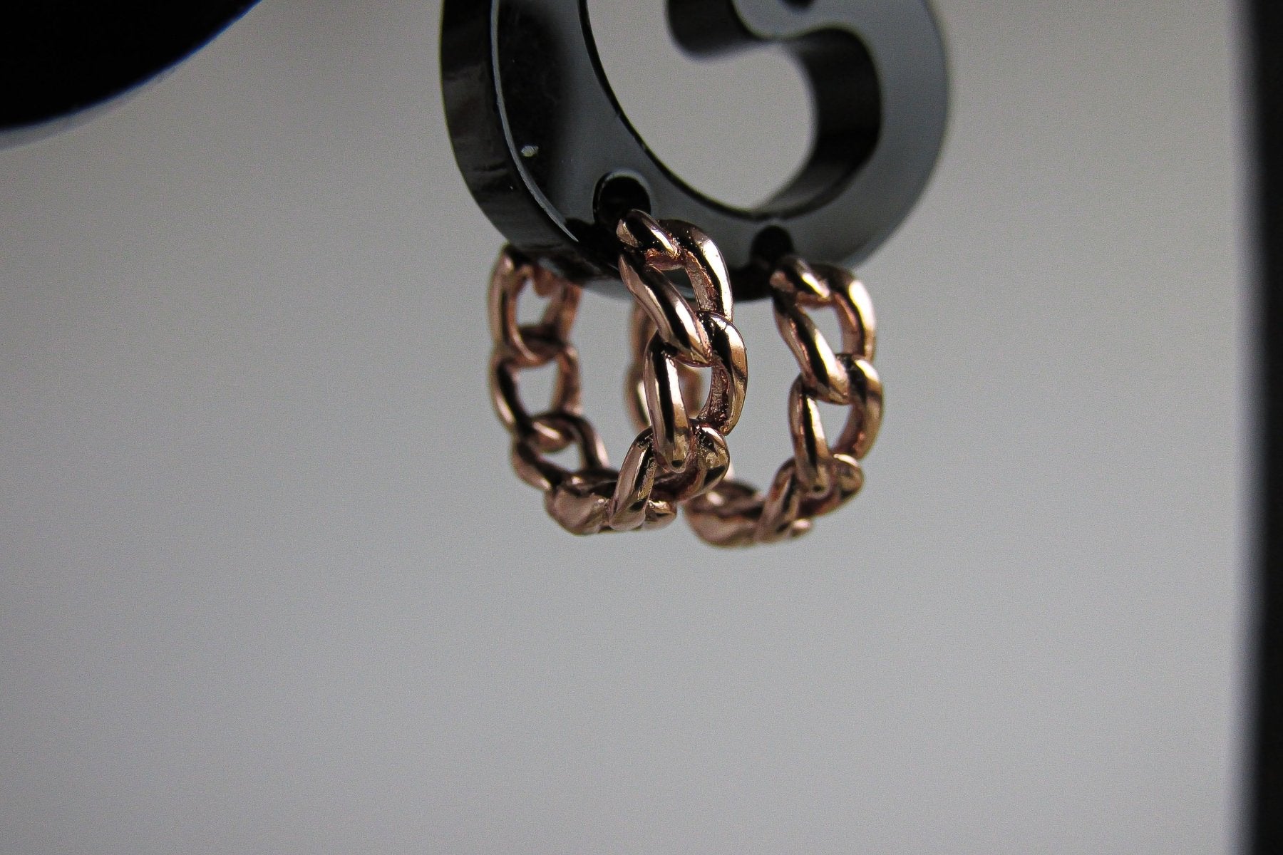 Aros - Argolla Pequeña Cadena - JOYAS CARATI