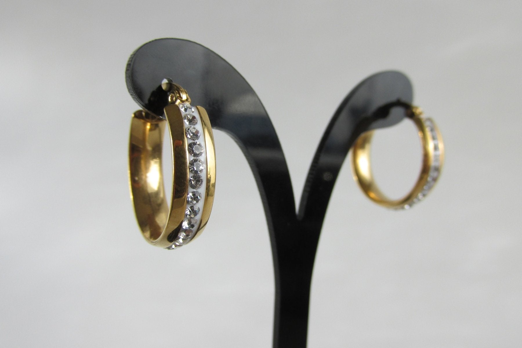 Aros - Argolla Pequeña Zirconia - JOYAS CARATI