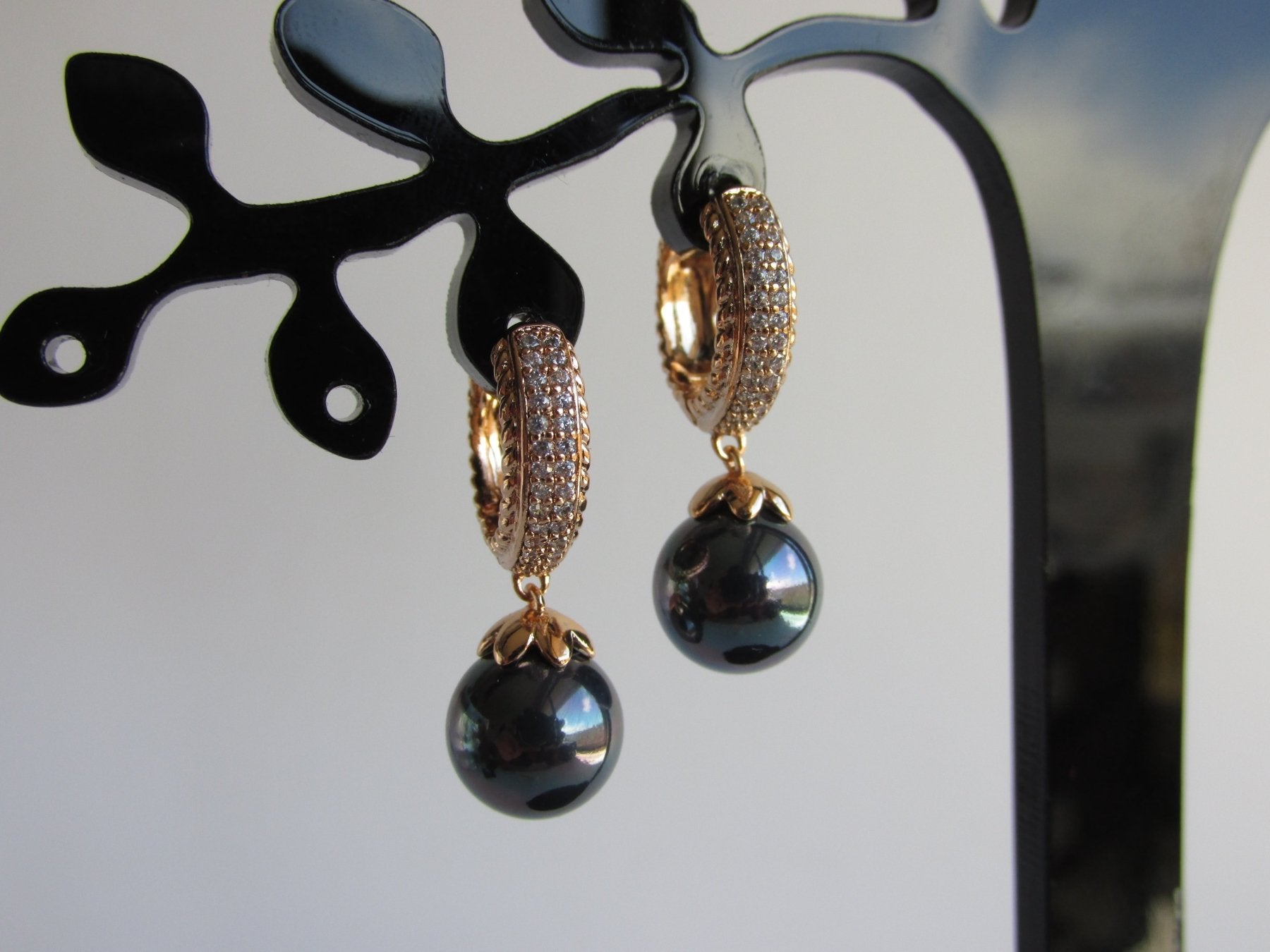 Aros - Argolla Perla Colgante - JOYAS CARATI