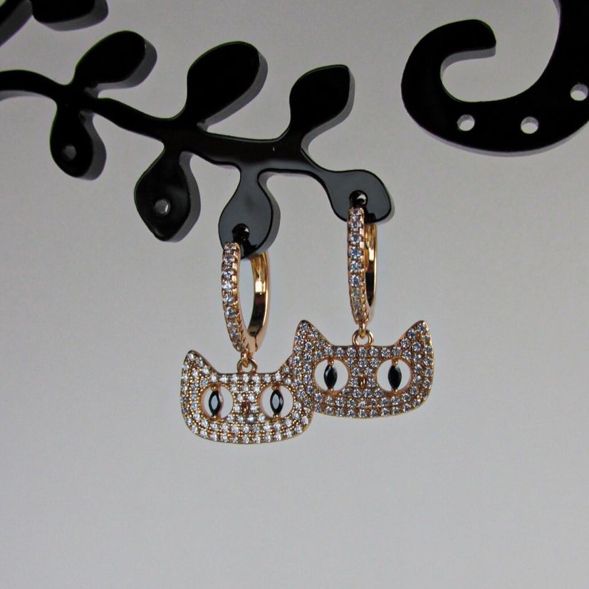 Aros - Aro Gato Zirconia - JOYAS CARATI