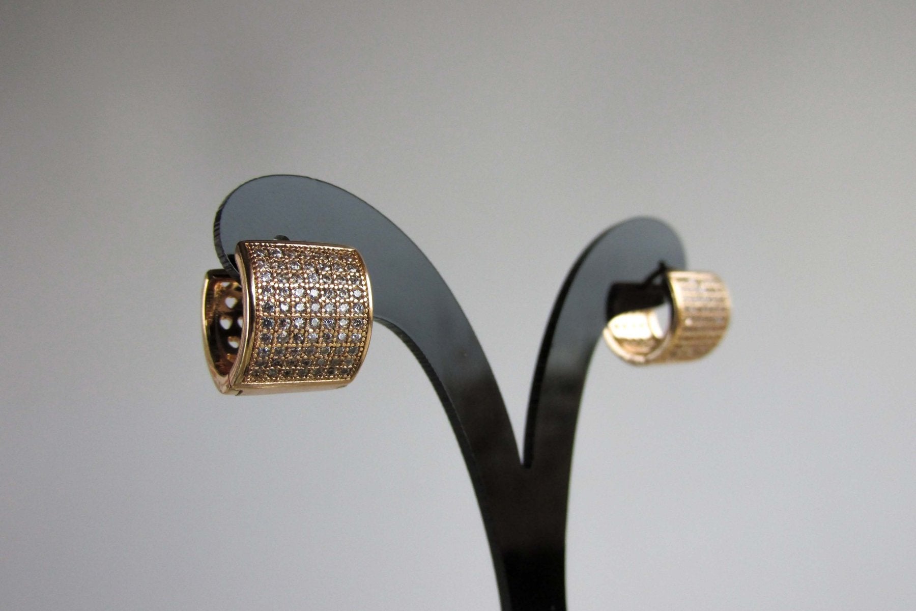 Aros - Aro Huggies Dorado - JOYAS CARATI