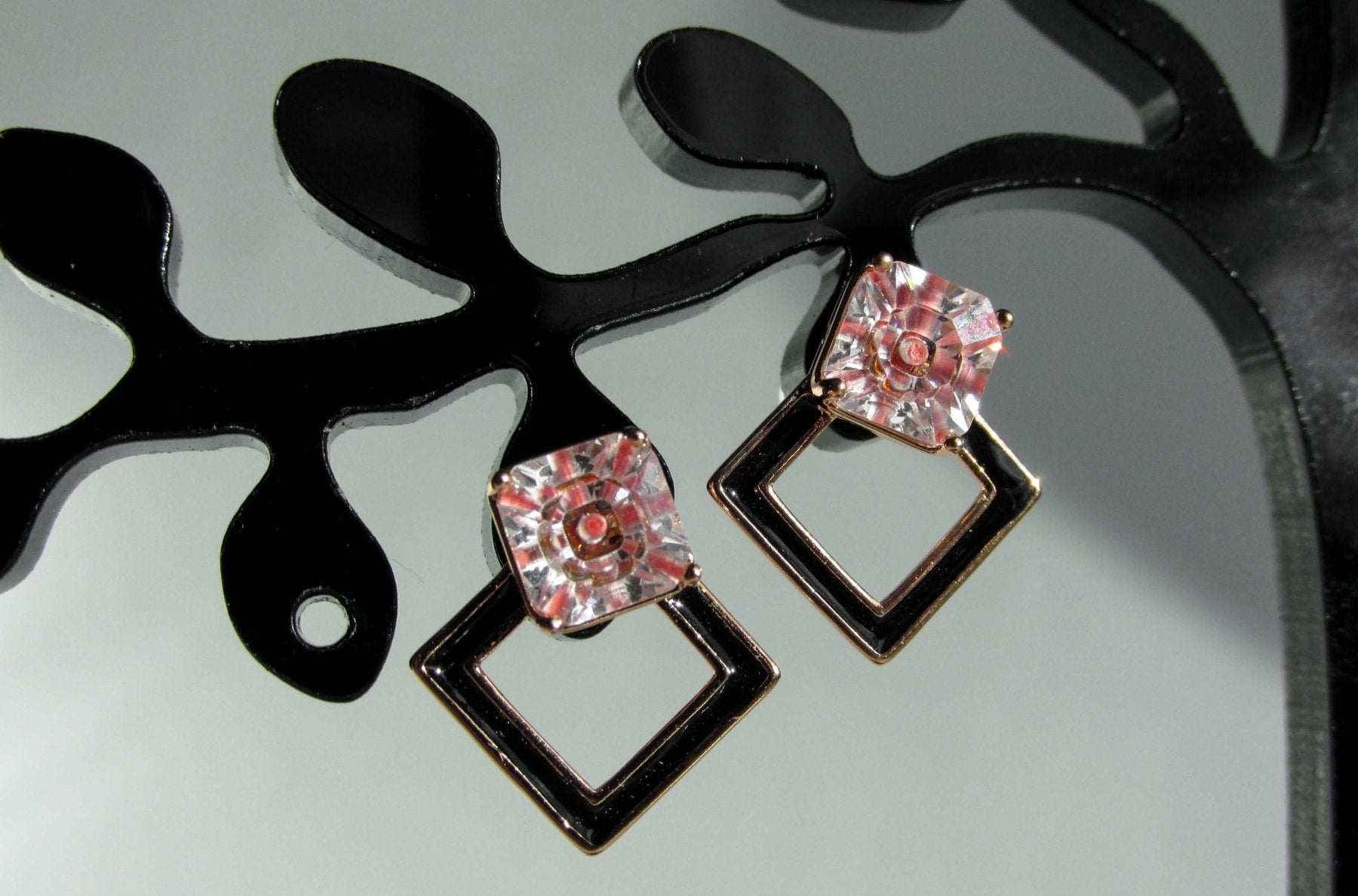 Aros - Aro Rombo Rose - JOYAS CARATI