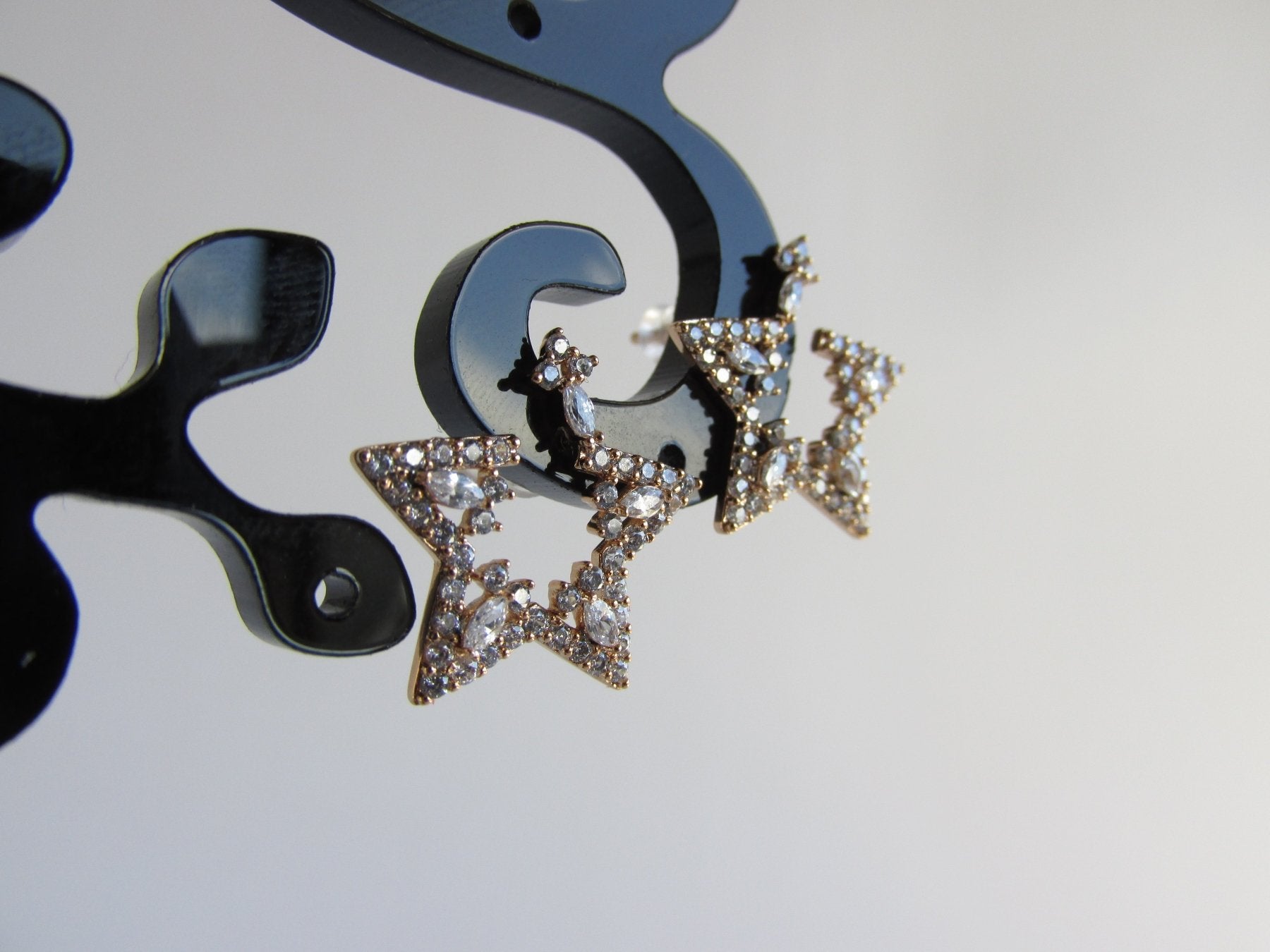 Aros - Aros Estrella Zirconia - JOYAS CARATI