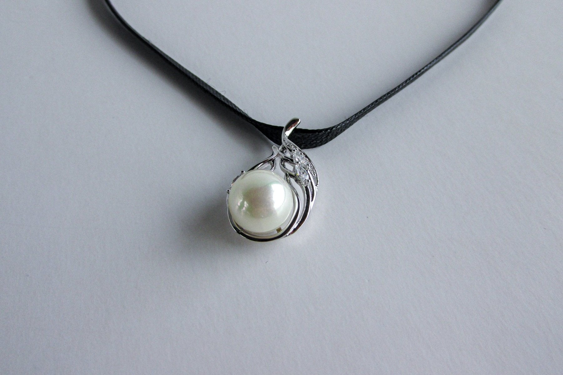 Colgante - Choker Lágrima Perla Lacada - JOYAS CARATI